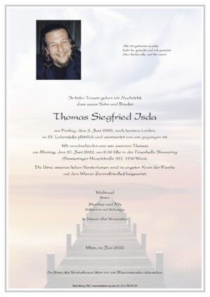 Traueranzeige von Thomas Isda