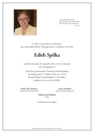 Traueranzeige von Edith Spilka