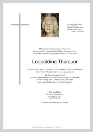 Traueranzeige von Leopoldine Thürauer