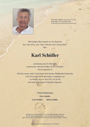 Traueranzeige von Karl Schüller