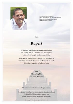 Traueranzeige von Rupert Pollhammer