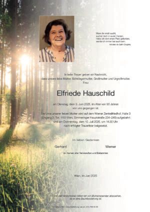 Traueranzeige von Elfriede Hauschild