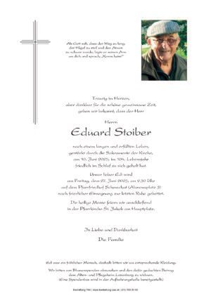 Traueranzeige von Eduard Stoiber