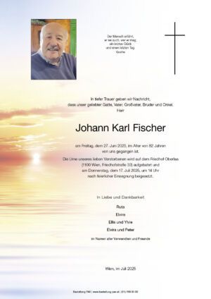 Traueranzeige von Johann Fischer