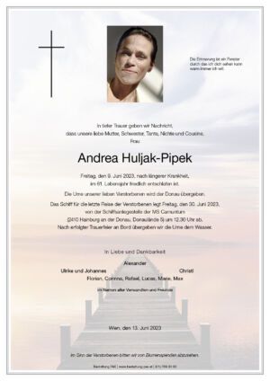 Traueranzeige von Andrea Huljak-Pipek