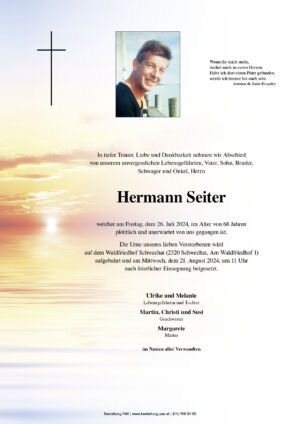 Traueranzeige von Hermann Seiter