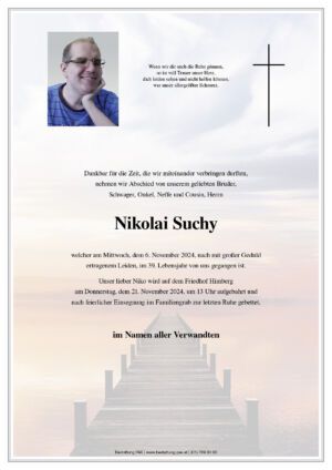 Traueranzeige von Nikolai Suchy