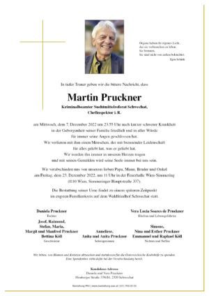 Traueranzeige von Martin Pruckner