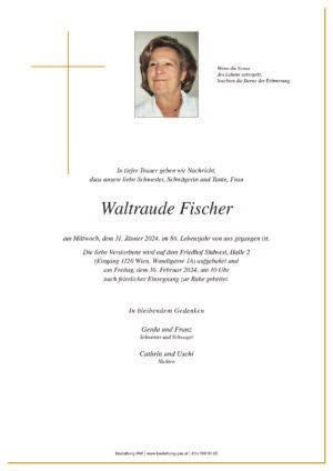 Traueranzeige von Waltraude Fischer