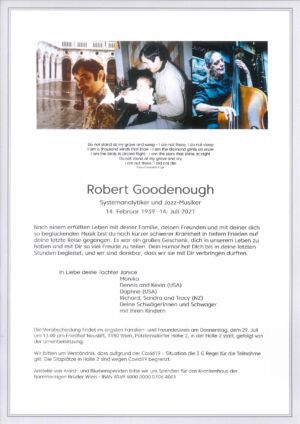Traueranzeige von Robert Goodenough