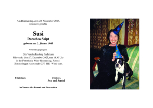 Traueranzeige von Dorothea Saipt